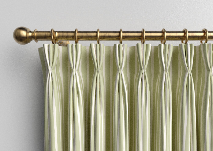 Vintage Stripe, Sage - Made to Measure Curtains - Image 11